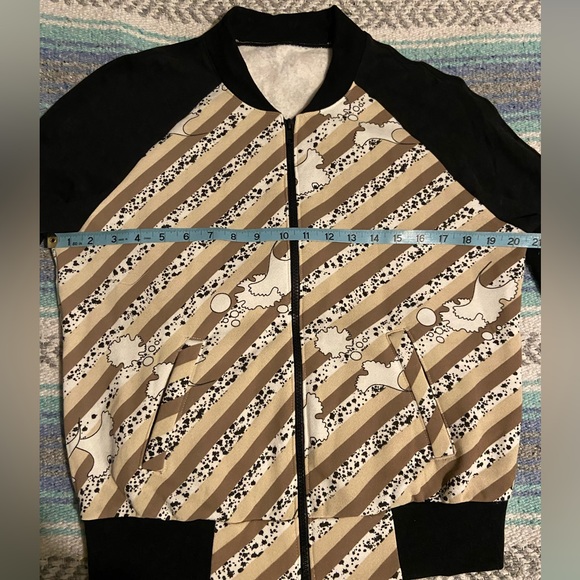 Handmade Bomber Jacket Style Sweater - Picture 8 of 12